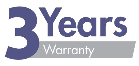 3 Years Warranty