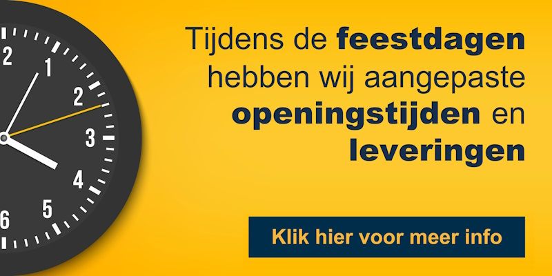 Aangepaste openingstijden en leveringen tijdens feestdagen