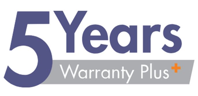 5 Years Warranty Plus