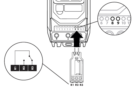 Invertek OPT-3-2ROUT-IN schema