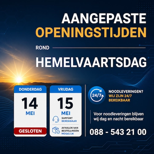 Aangepaste openingstijden Hemelvaartsdag 2026