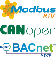 Modbus RTU CANopen BACnet