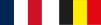 Vlag Frankrijk en Belgie